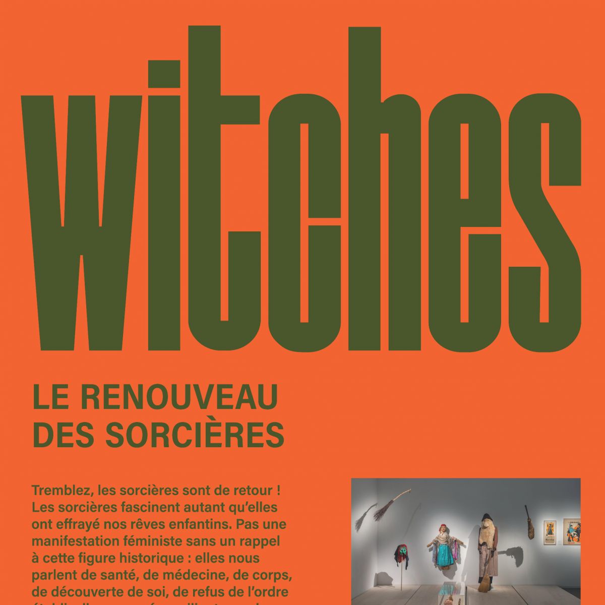 Titre Witches sur fond orange