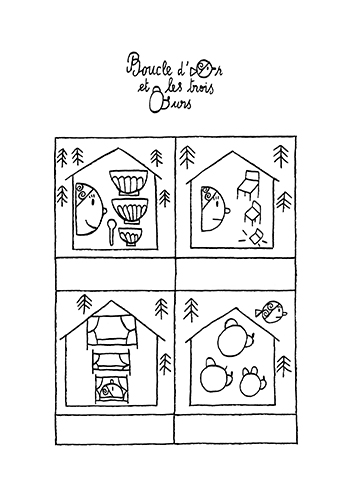 Illustration issue de Contes au carré de Loïc Gaume
